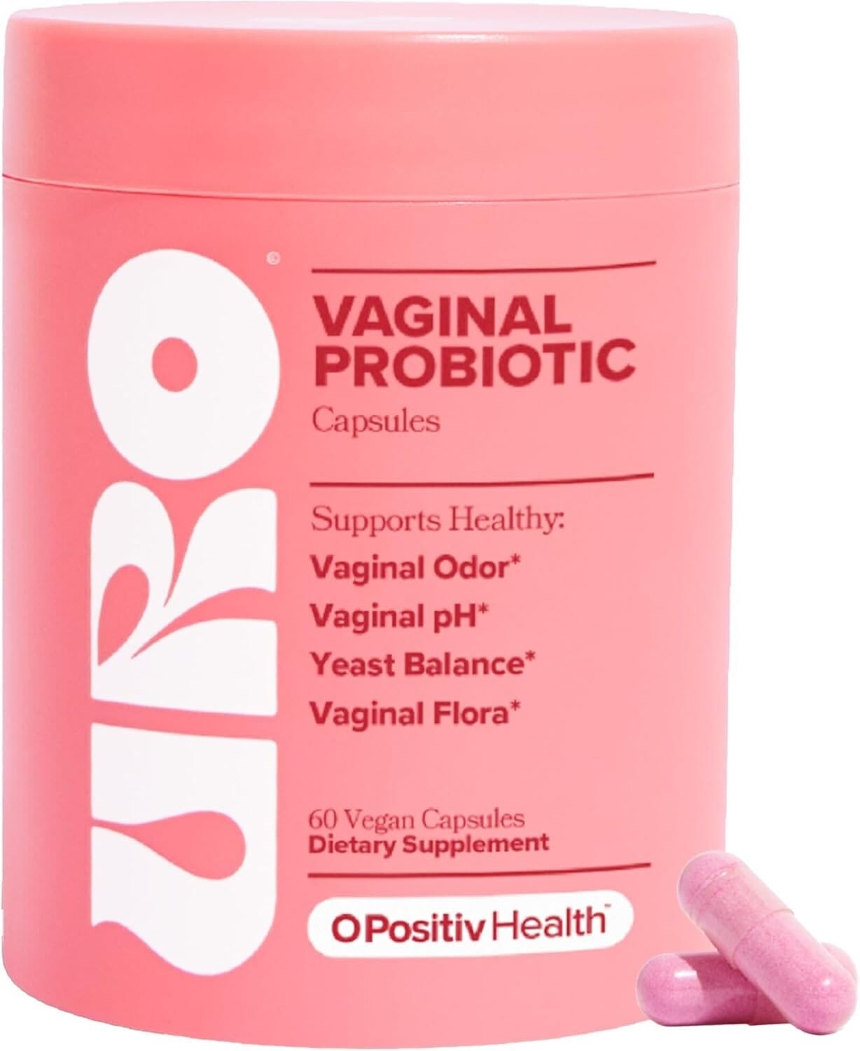 Aurenza Shop women's probiotic capsules with Lactobacillus and XOS prebiotics for gut and pH balance, displayed in a blister pack.