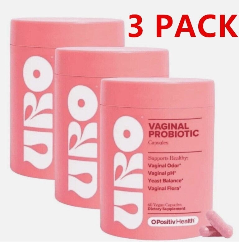 Women's probiotic capsules by Aurenza Shop with Lactobacillus and XOS prebiotics for gut health and pH balance.