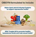 Aurenza Shop Preggo Sperm Health Capsules for Men, 60 vegan capsules, supplement for sperm count and motility, bottle with label.