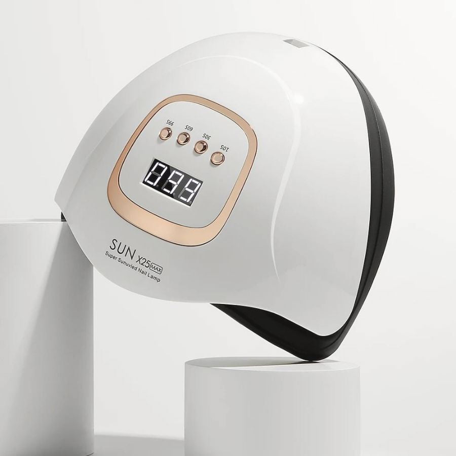 Aurenza Shop professional UV LED nail lamp 380W for quick, efficient gel nail curing in a sleek, modern design.