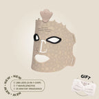 Aurenza Shop The Face Mask Light Therapy Gen.2 in gold, showing the sleek LED light therapy device for skin rejuvenation.