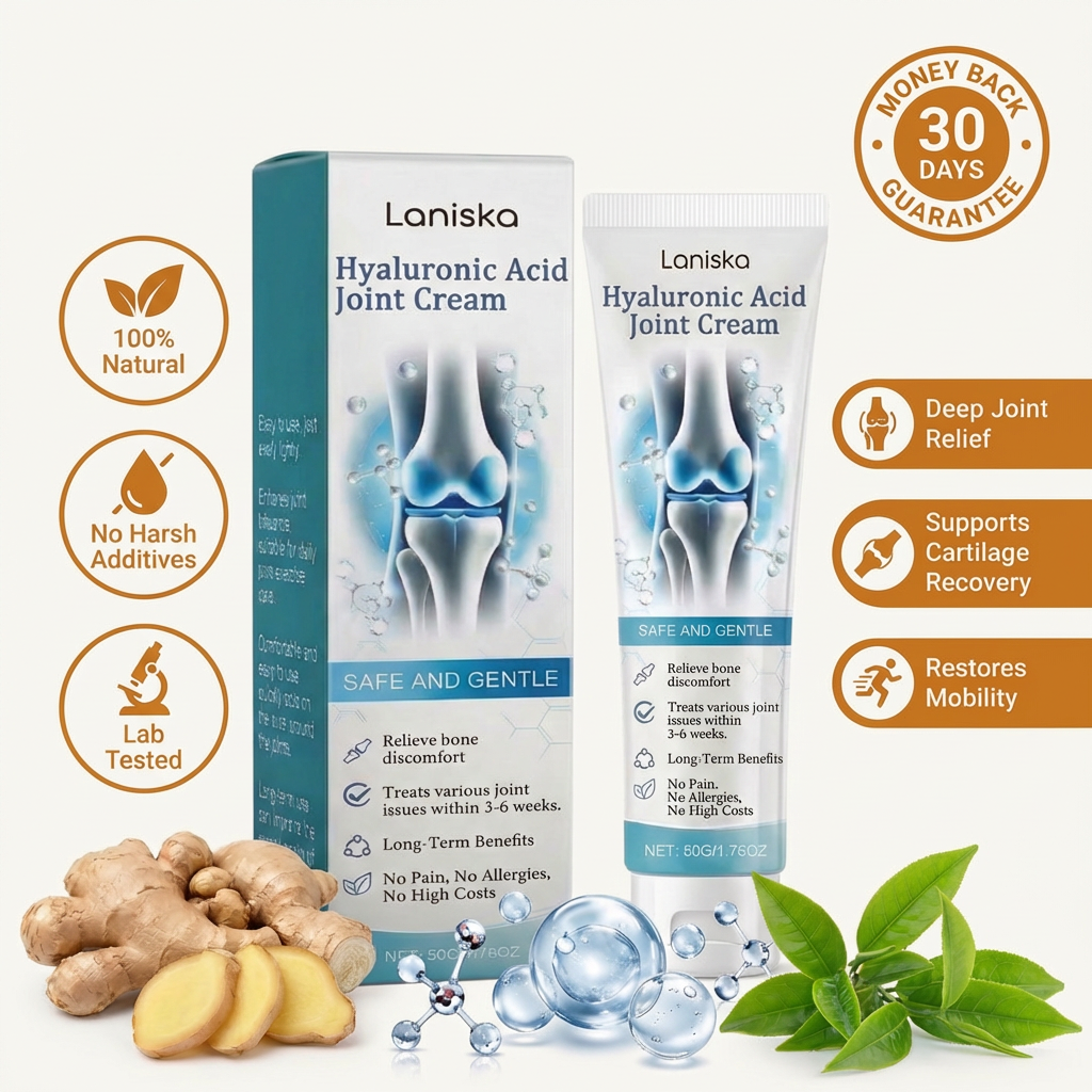 Aurenza Shop Joint Fix Cream jar with label, showing the creamy herbal formula for joint relief and soothing pain.