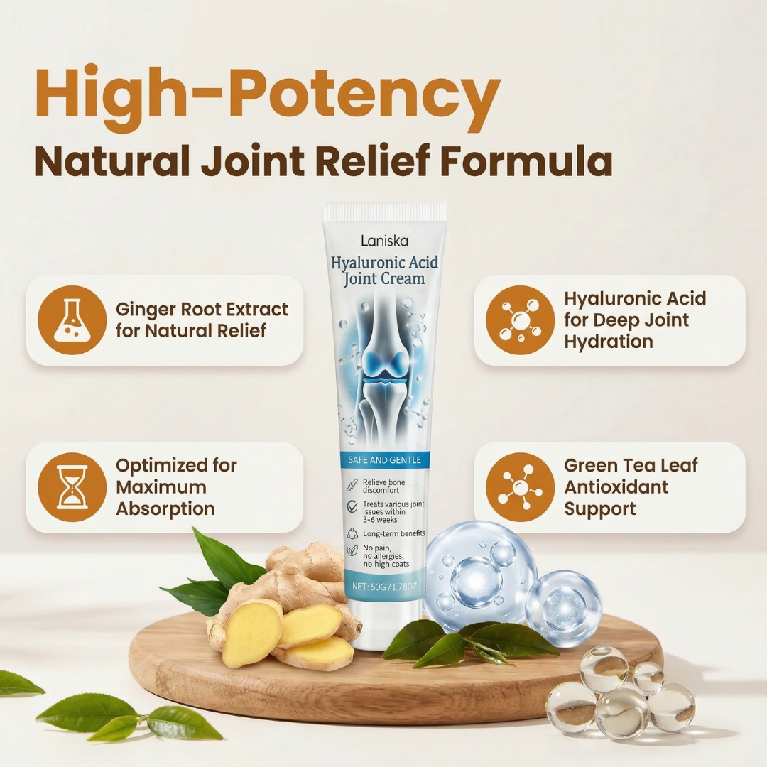 Aurenza Shop Joint Fix Cream jar showing the white cream inside, designed for joint relief and soothing skin.
