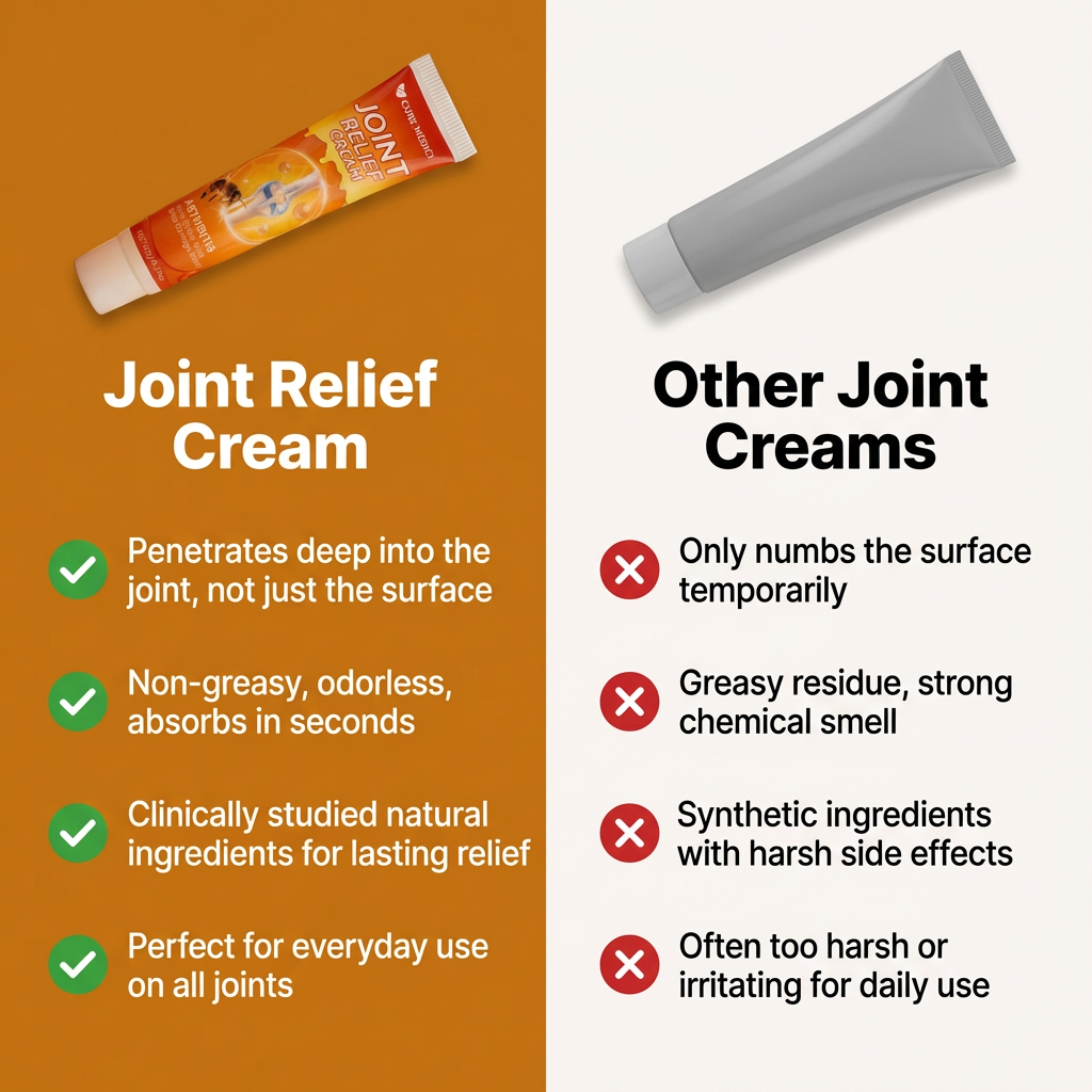 Aurenza Shop joint relief cream jar with a clean label and a smooth, creamy texture visible in the image.