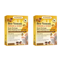 Set of two boxes of Aurenza Bee Venom Ginger Herbal Foot Patches, featuring herbal ingredients and natural foot care.