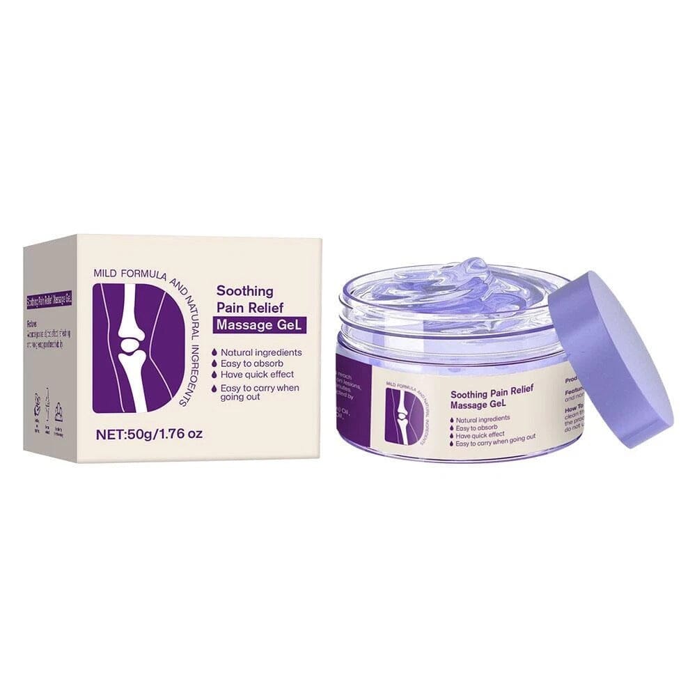 Aurenza Kreain Joint Pain Gel and Kresin Soothing Pain Massage Gel, 2-pack, featuring white and blue gel tubes for joint relief.