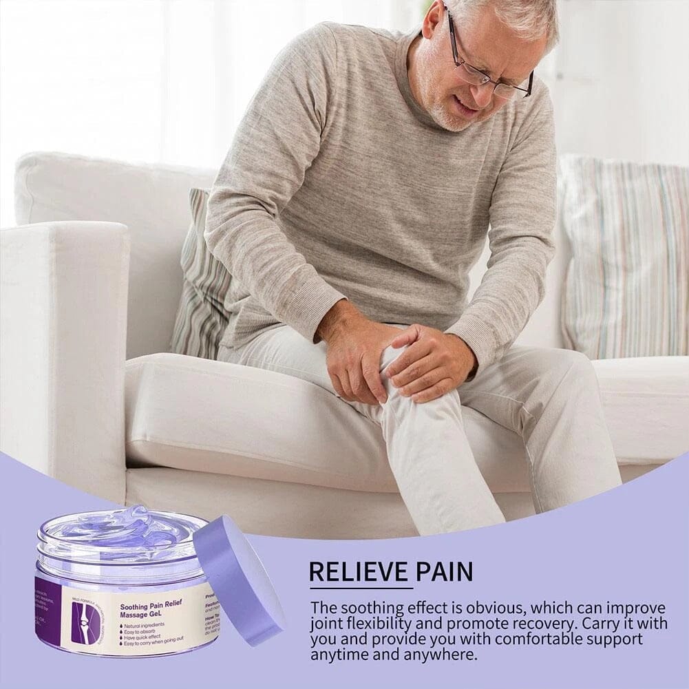 Aurenza Kreain Joint Pain Gel and Kresin Soothing Pain Massage Gel in two 55ml tubes, designed for fast-acting joint pain relief.