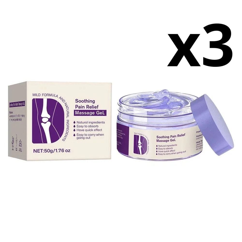 Aurenza Kreain joint pain gel and Kresin soothing massage gel in two 55ml tubes, designed for fast-acting joint pain relief.
