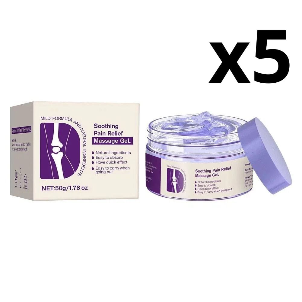 Aurenza Kreain Joint Pain Gel and Kresin Soothing Massage Gel in two tubes, designed for fast-acting joint pain relief and soothing massage.