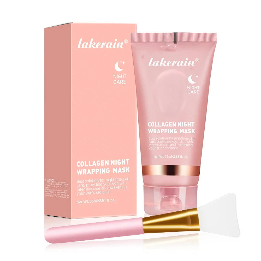 Aurenza Shop Korean Deep Collagen Mask, peel-off face mask for anti-wrinkle lifting and overnight skin care, bio pack.