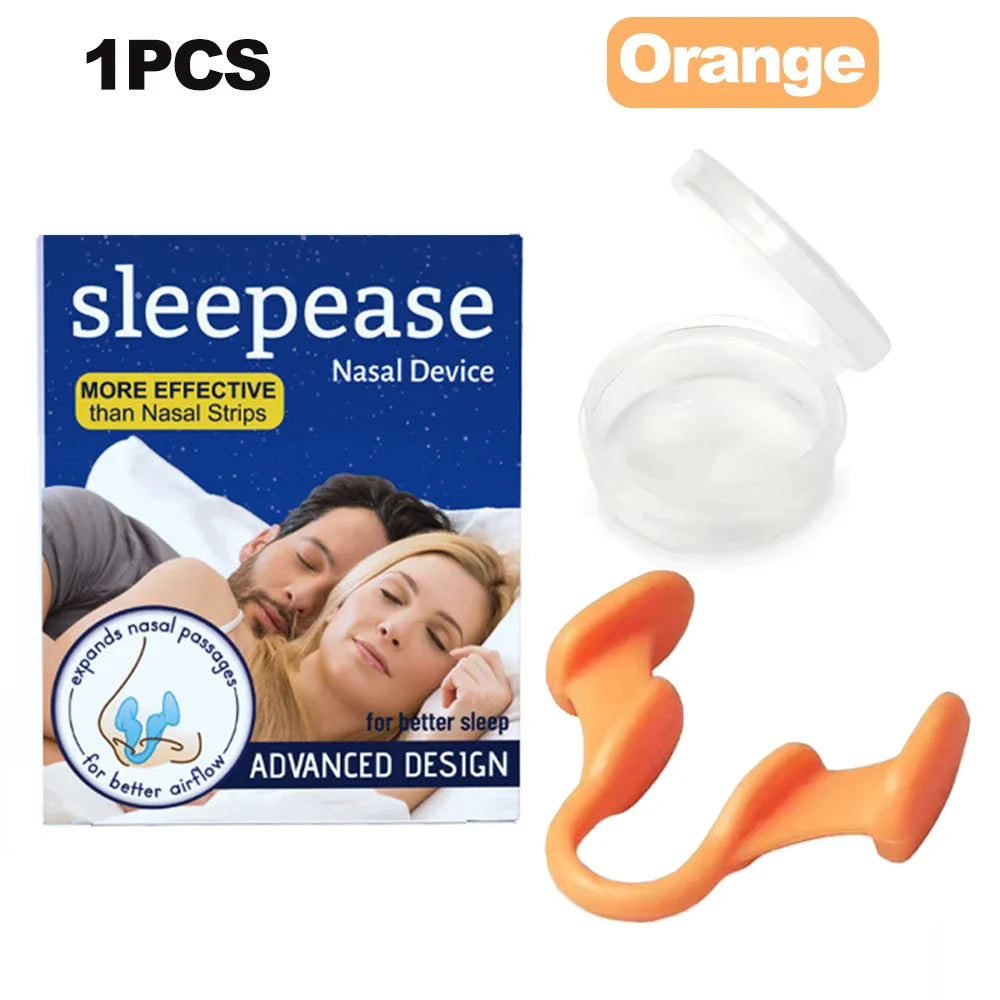 Aurenza Shop 2-pack silicone nose clips for anti-snoring nasal dilation, designed to improve breathing and reduce snoring.