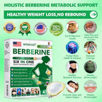 Four boxes of Aurenza Shop US Doctor Recommended Berberine 6-in-1 Nano Microneedle Patch, arranged in a display.