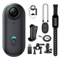 Aurenza Mini Body Camera H88 in black, mounted on a helmet or handlebar, capturing full HD sports action with WiFi connectivity.