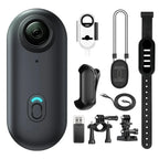 Aurenza Mini Body Camera H88 in black, mounted on a helmet or handlebar, capturing full HD sports action with WiFi connectivity.