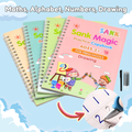 TinyBuddy Handwriting Practice Kit by Aurenza Shop, includes four colorful practice sheets and tools for handwriting improvement.