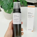 Aurenza Medithermapy Retinol Skin Booster serum with dropper, showing clear bottle and applicator for skin brightening and dark spot reduction.