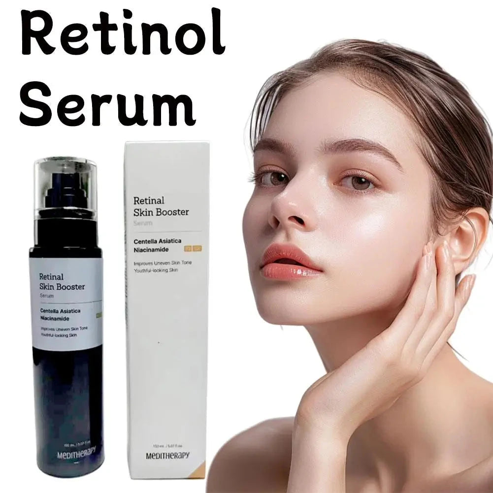 Aurenza Shop Medithermapy Retinol Skin Booster serum bottle with dropper, for dark spot fading and skin tone balancing.
