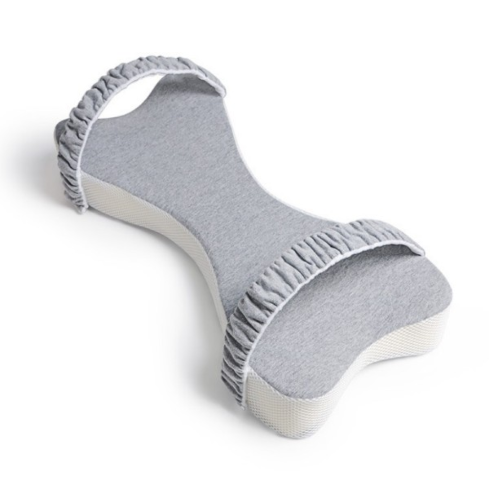 Baby blue Aurenza Shop side sleeper leg pillow designed for comfortable side sleeping and leg support.