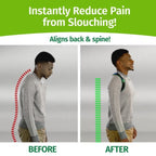 Aurenza Shop Straight 8 back brace shown from the front, providing support with adjustable straps and ergonomic design.