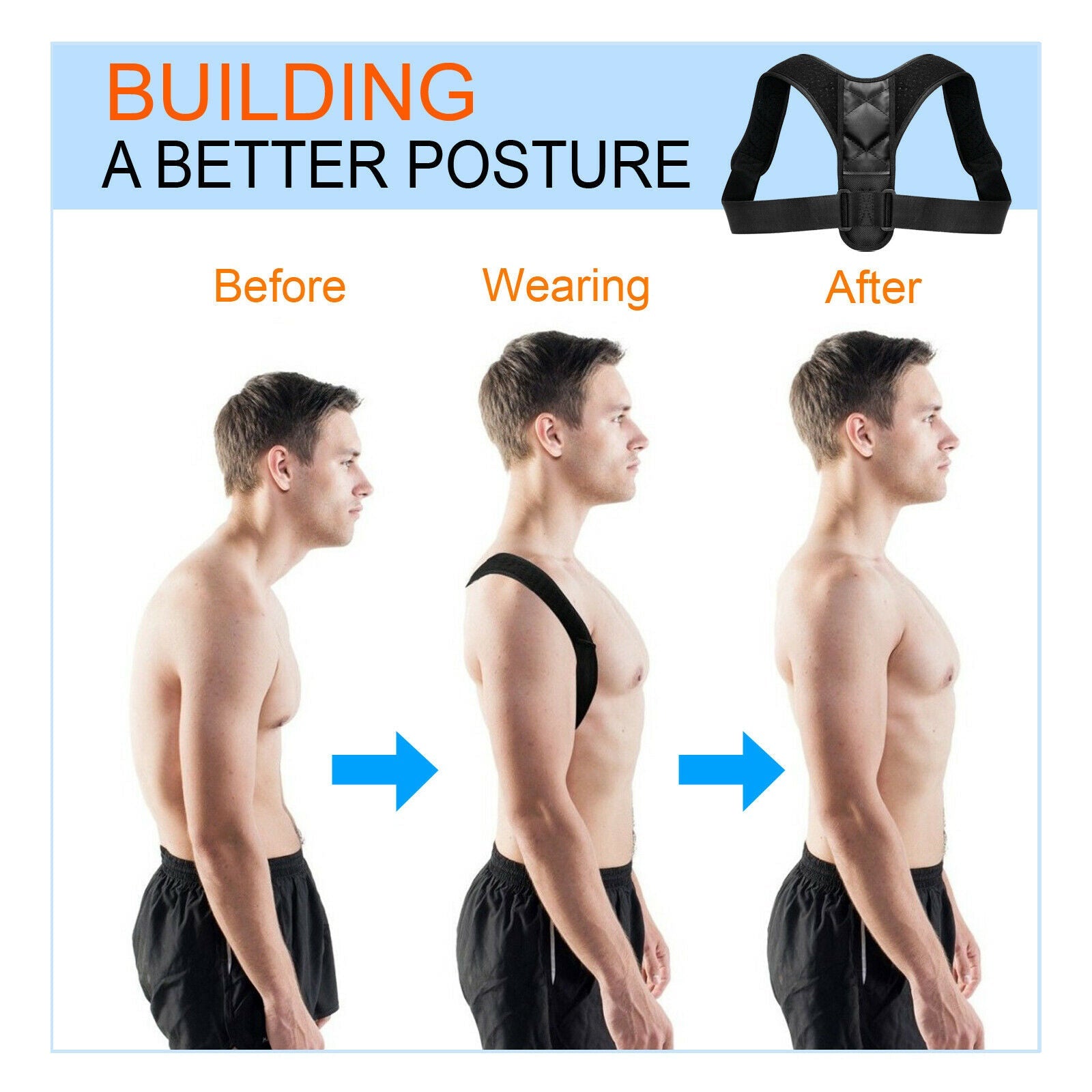 Aurenza Shop back and neck posture corrector brace supporting back health and proper spinal alignment.