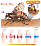 Aurenza Shop Bee Venom Joint and Bone Therapy Advanced Cream jar with label, showcasing the skincare product for joint and bone relief.