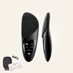 Aurenza ThermaLift 5-in-1 facial sculptor and cleanser device in black, showing its sleek design and multiple treatment heads.