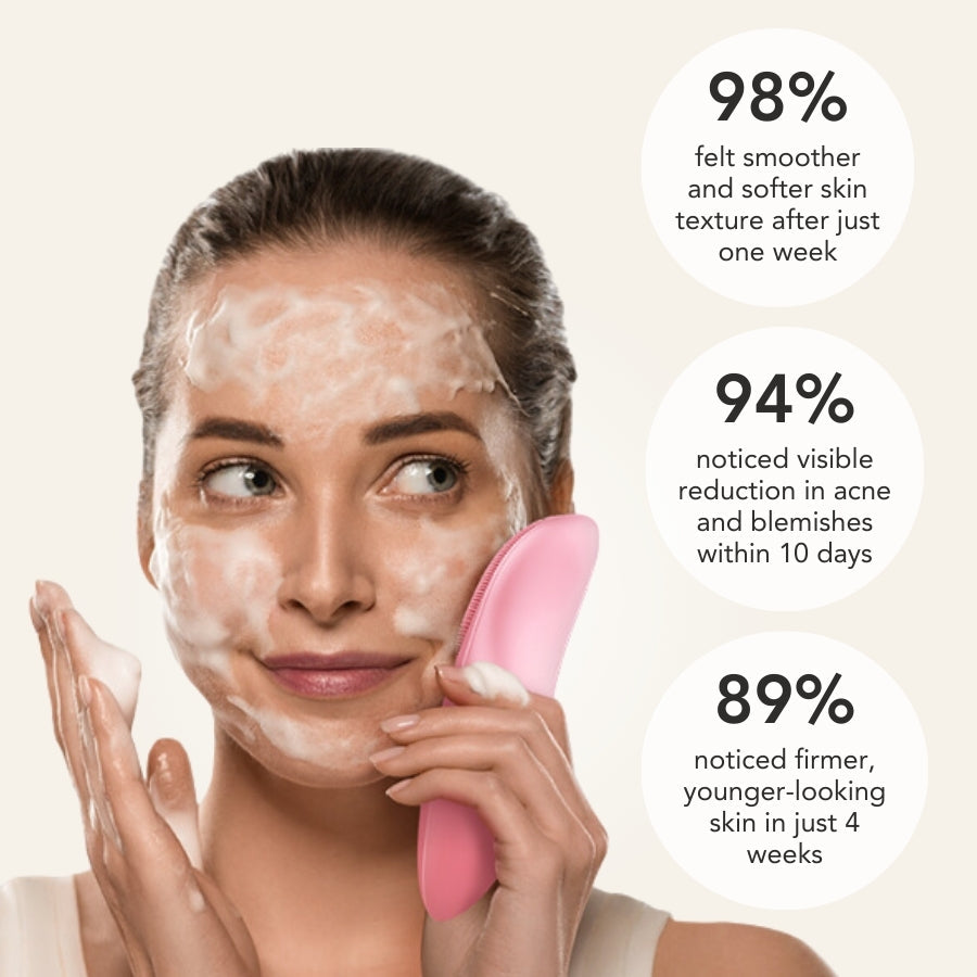 Aurenza ThermaLift 5-in-1 facial sculptor and cleanser device in black, showing multiple attachments for skincare and facial toning.