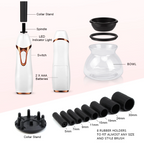 Aurenza Shop Makeup Brush Cleaner in black, designed for cleaning makeup brushes effectively, shown in a sleek bottle.