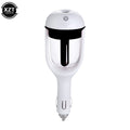 Black mini car humidifier from Aurenza Shop, compact device with water tank and nozzle, designed for vehicle use.