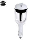 Black mini car humidifier from Aurenza Shop, compact device with water tank and nozzle, designed for vehicle use.