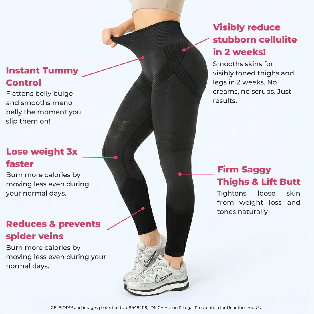 Black high-waisted yoga tight pants with hip lifting design and quick-drying elastic fabric, ideal for active workouts.