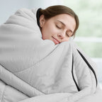 Pink Aurenza Shop ice cooling calming blanket, double size 200x150 cm, with soft, breathable fabric for soothing comfort.