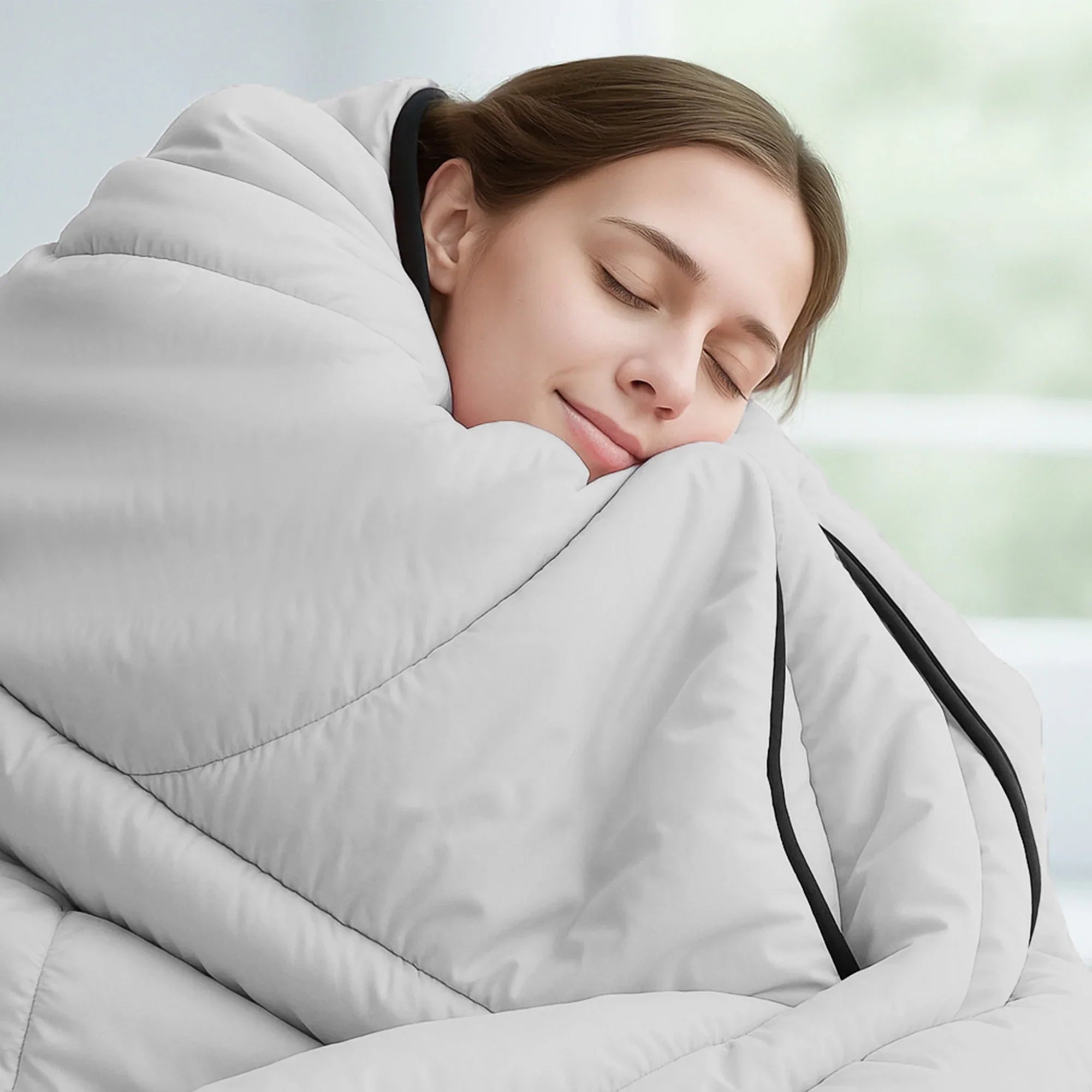 Pink Aurenza Shop ice cooling calming blanket, double size 200x150 cm, with soft, breathable fabric for soothing comfort.