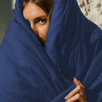 Pink ice cooling calming blanket from Aurenza Shop, double size 200x150 cm, soft and soothing for relaxation.