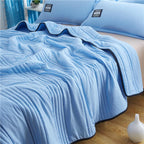 Pink ICE COOLING CALMING BLANKET by Aurenza Shop, double-sized 200cm x 150cm, soft and relaxing cooling blanket for comfort.