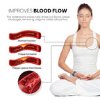 Blue WIMAID Matteo Ultrasonic Body Shape Wristband Pro for body care, with buttons and a sleek design on a white background.