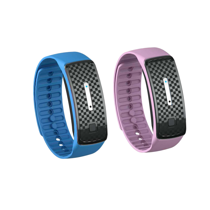 A blue WIMAID™ Matteo ultrasonic body shape wristband Pro from Aurenza Shop, designed for body care and shaping.