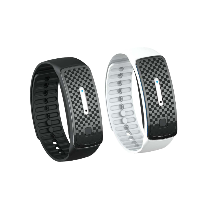 Blue WIMAID Matteo Ultrasonic Body Shape Wristband Pro for body care, with sleek design and adjustable strap.