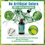 Aurenza Shop 10-in-1 Soursop Bitters liquid drops with sea moss, moringa, turmeric, and black seed in a glass bottle.