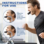 Aurenza Shop breathing trainer lung flexer for increasing lung capacity, featuring adjustable levels and durable fitness design.