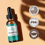 Aurenza Shop Echo Free Pro Healthy Ear Support liquid drops, bottle with dropper, for ear health and care.