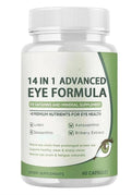 Aurenza Shop Evervision 14-in-1 Advanced Eye Formula capsules bottle with 60 capsules for eye health support.
