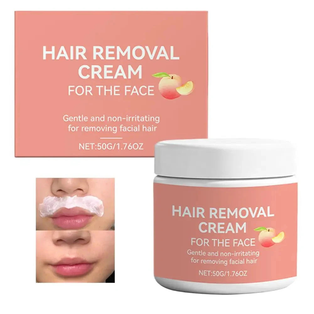 Aurenza Shop facial hair removal cream with aloe vera for face and lip, soothing, moisturizing, quick and gentle hair removal.