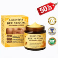 Luxevéria Bee Venom Firming and Anti-Wrinkle Cream from Aurenza Shop, two jars shown, highlighting the product's packaging and branding.