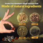Himalayan Shilajit Gummies with Ashwagandha and Gokshura by Aurenza Shop, featuring 85+ trace minerals and natural ingredients.