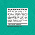 Aurenza Shop lymphatic drainage drops supplement bottle with drops, designed to relieve bloating and support immunity.