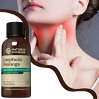 Lymphatic Drainage Drops supplement by Aurenza Shop, featuring a dropper bottle, designed to help relieve bloating and boost immunity.