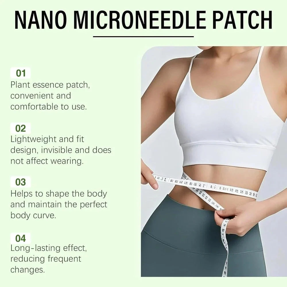 Moringa 10-in-1 Advanced Microdarts Nano Patch for weight loss, by Aurenza Shop, showing the micro-needle patch on a white background.