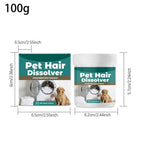 Aurenza Shop Pet Hair Dissolver in a washing machine, showing its use for removing dog and cat hair and odors from clothes.