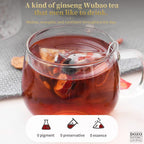 Set of 30 Ginseng and Mulberry Herbal Tea bags from Aurenza Shop, ideal for a one-month herbal tea treatment.